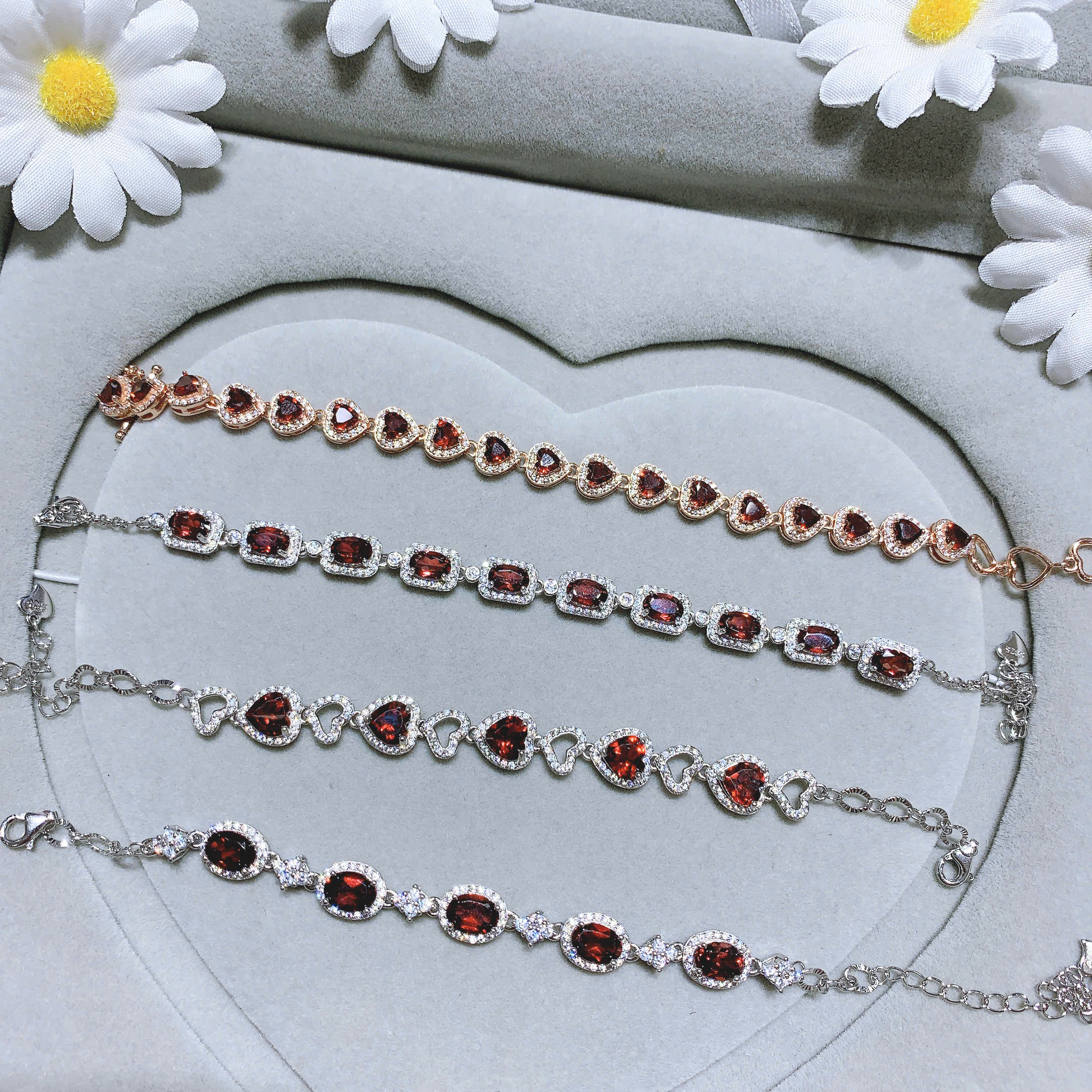 Dây chuyền Garnet tự nhiên cao cấp